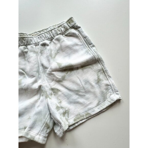 MADEWELL Frosted Willow Green Tie Dye Cotton Terry Sweat Shorts, Size XS - Picture 6 of 12